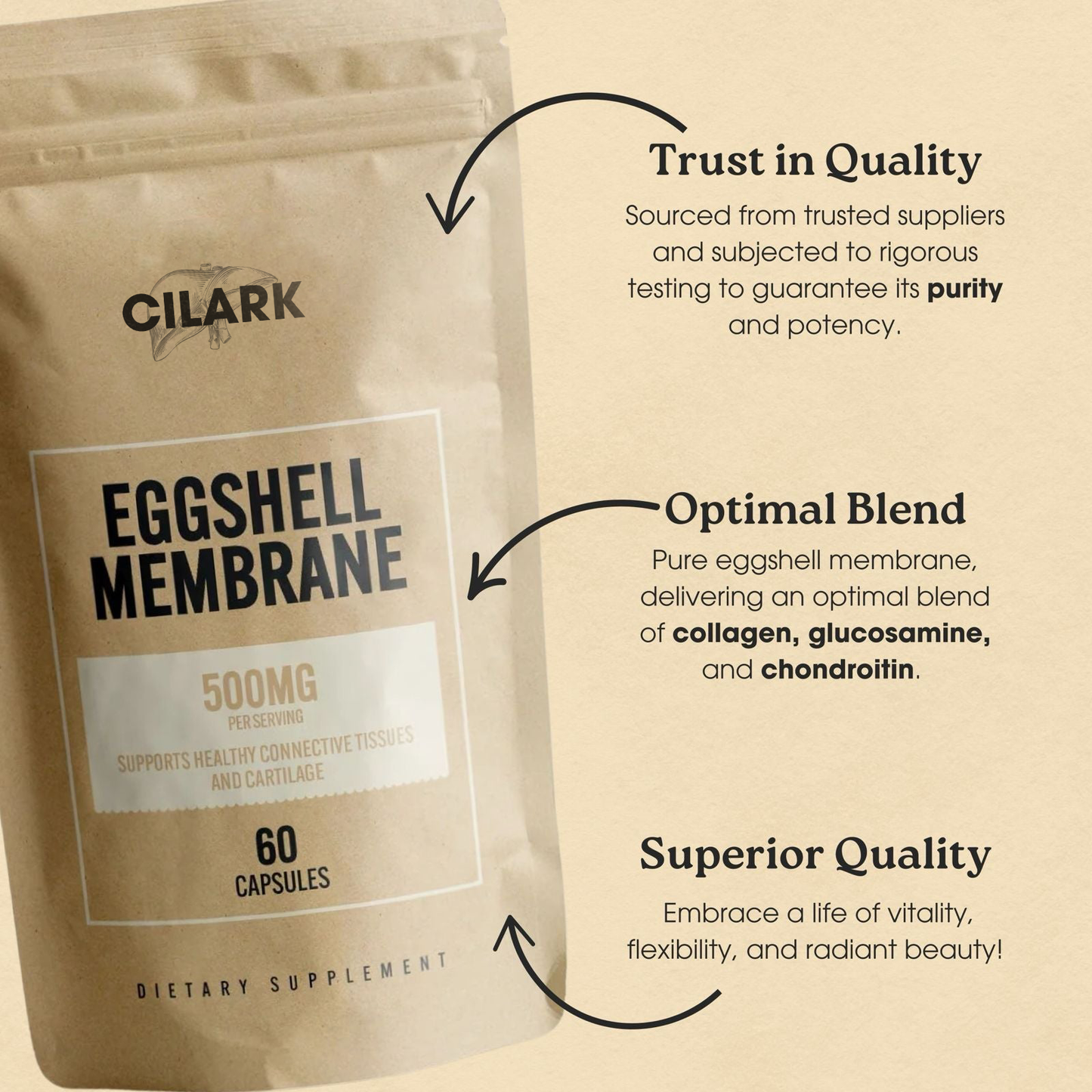 CILARK Eggshell Membrane Capsules