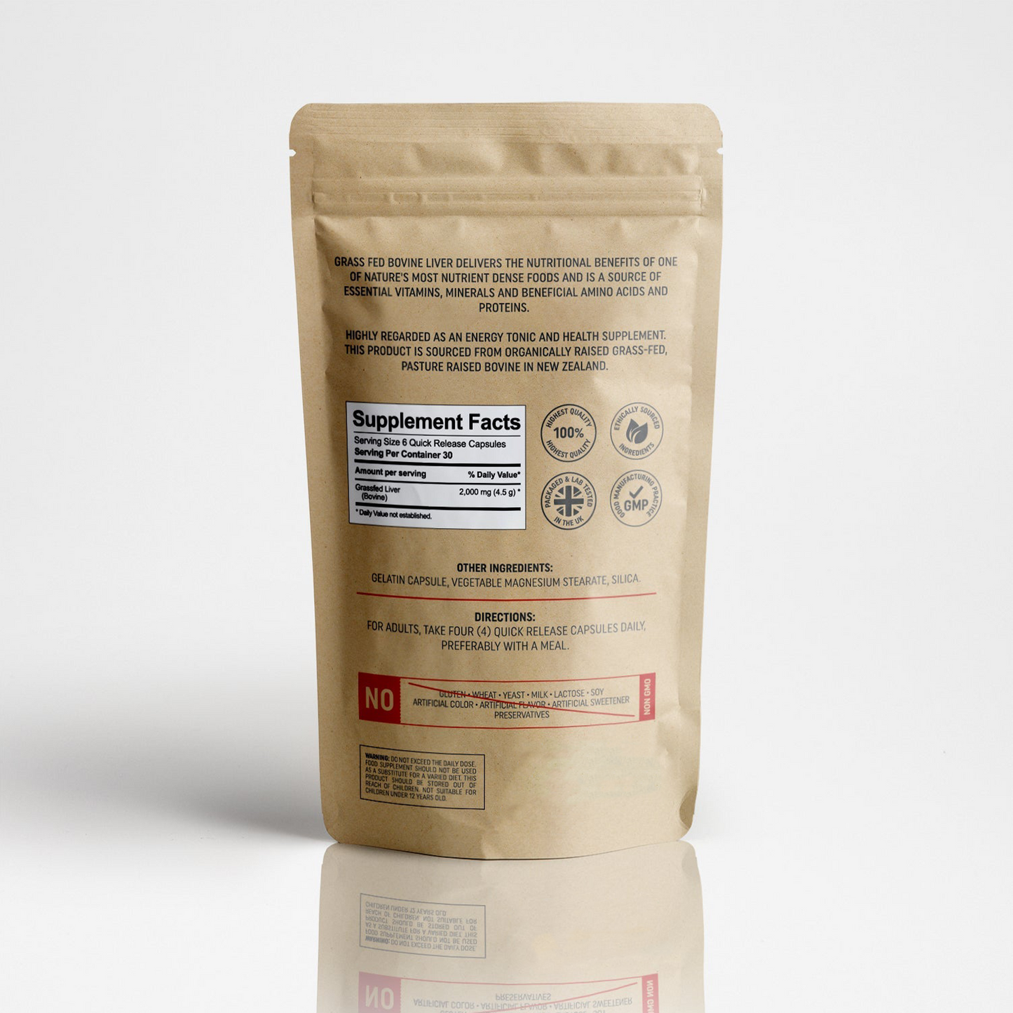 CILARK Grass Fed Beef Liver Capsules