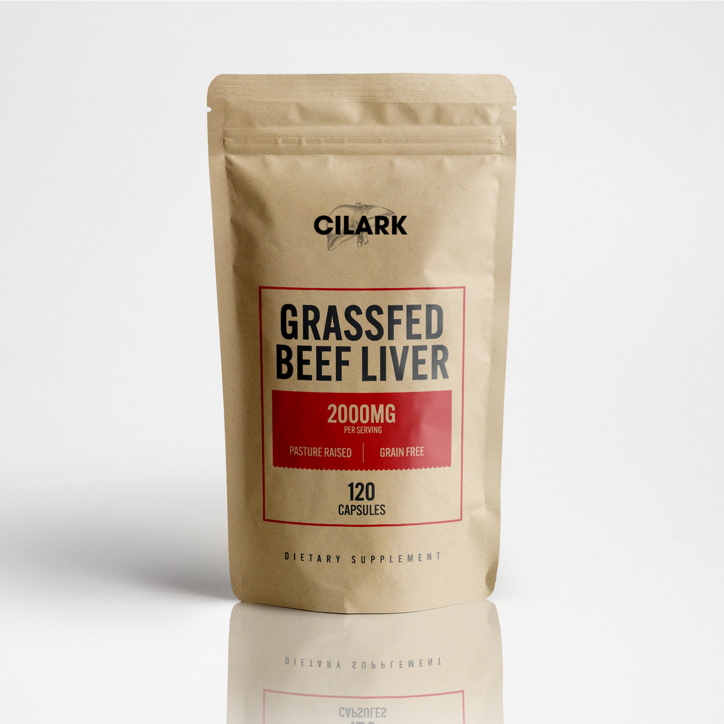 CILARK Grass Fed Beef Liver Capsules